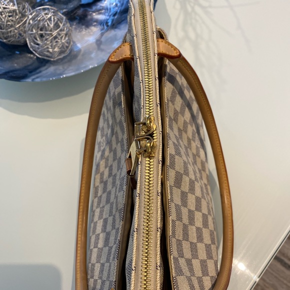 Pre-loved authentic LV FIGHERI DAMIER AZUR PM. - Picture 5 of 14
